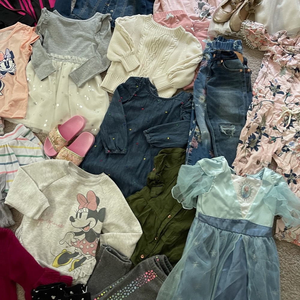 $1K 3T Girl Clothing Tops dress ZARA GAP DISNEY